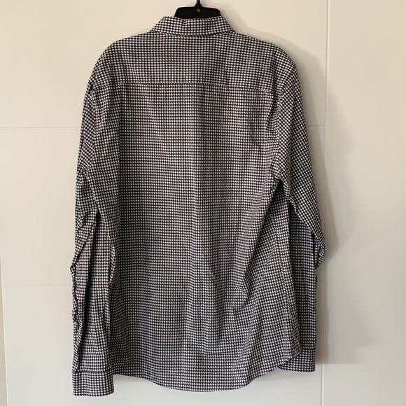 Topshop Topman Long Sleeve Houndstooth button down - Picture 4 of 5